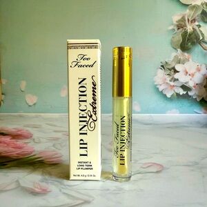 Too Faced Lip Injection Extreme Lip Plumper Instantly Sexy Lips Clear NIB 0.14oz
